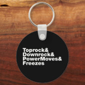 Breukbewegingen (Breakdansen) Sleutelhanger (Voorkant)