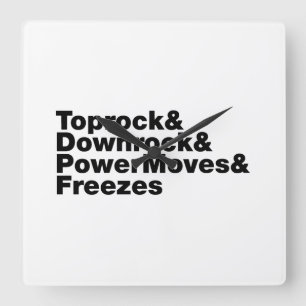 Breukbewegingen (Breakdansen) Vierkante Klok