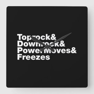 Breukbewegingen (Breakdansen) Vierkante Klok