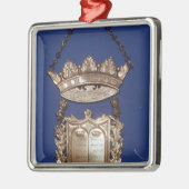 Breukbord of schild voor torah Scroll Metalen Ornament (Links)