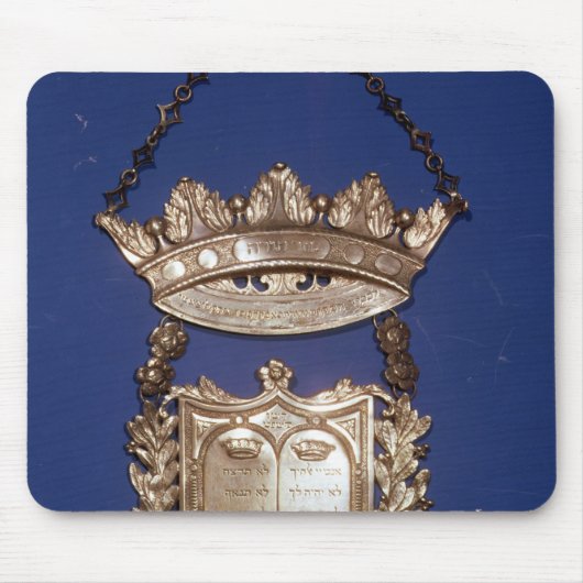 Breukbord of schild voor torah Scroll Muismat (Voorkant)