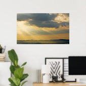 Breuken Storm Sunrise Ouachita Mountains Poster (Thuiskantoor)