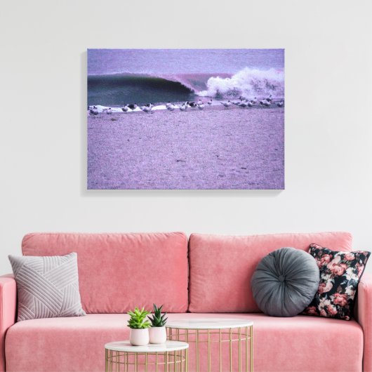 Breukgolf en zeegarens canvas afdruk (Insitu (Woonkamer))