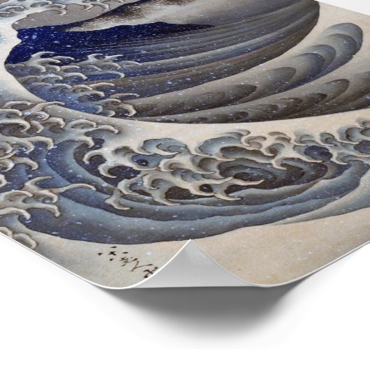 Breukgolven, Hokusai Poster (Hoek)