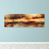 Breuklijn van Licht Canvas Afdruk (Insitu (Houten vloer))