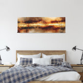 Breuklijn van Licht Canvas Afdruk (Insitu (Slaapkamer))