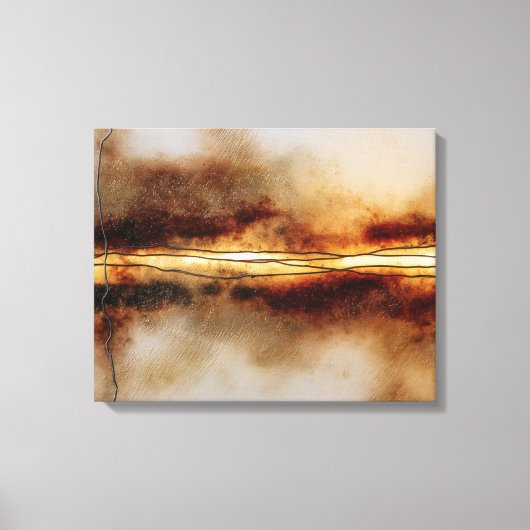 Breuklijn van Licht Canvas Afdruk (Voorkant)