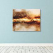 Breuklijn van Licht Canvas Afdruk (Insitu (Houten vloer))