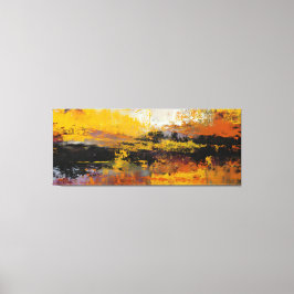 Breuklijn van Vuur en Nacht Canvas Afdruk