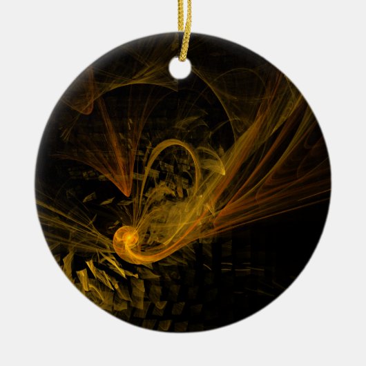 Breukpunt Abstracte Art Circle Ornament (Voorkant)