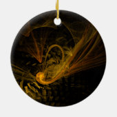 Breukpunt Abstracte Art Circle Ornament (Achterkant)