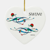 Breukzwemmer Dubbel Keramisch Ornament (Achterkant)