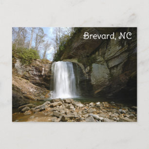 Brevard NC op zoek naar glazen Herfsten Waterval Briefkaart