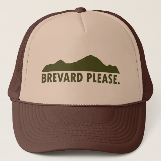 Brevard North Carolina Alsjeblieft Trucker Pet (Voorkant)