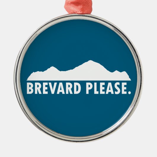 Brevard North Carolina, alstublieft Metalen Ornament (Voorkant)