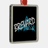 Brevard North Carolina Bergen Metalen Ornament (Rechts)
