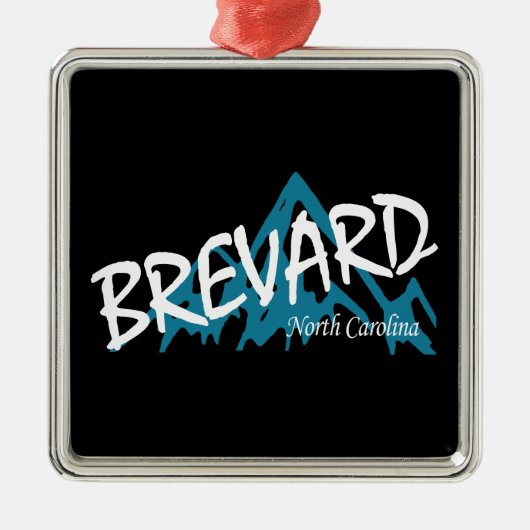 Brevard North Carolina Bergen Metalen Ornament (Voorkant)