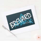 Brevard North Carolina Bergen Rechthoekige Sticker (Envelop)