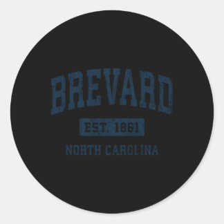 Brevard North Carolina NC Atletische Sport Ronde Sticker