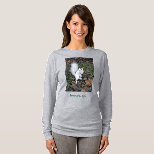 Brevard White Squirrel - Long Sleeved T-Shirt (Voorkant volledig)
