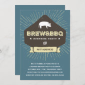 Brew & BBQ | Verrassende verjaardag Kaart (Voorkant / Achterkant)