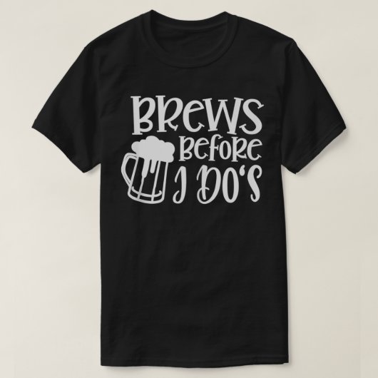 Brew Before IDo Brew The Crew Bachelorette Matchin T-shirt (Design voorkant)
