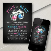 Brew Bier Geslacht onthullen uitnodiging