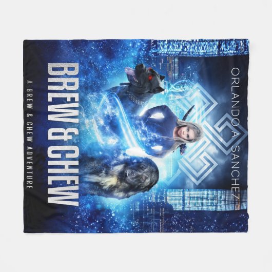 Brew & Chew Fleece Deken (Voorkant (Horizontaal))