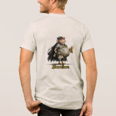 Brew Crew Beer Superhero Funny Tee Tri-Blend Shirt (Achterkant)