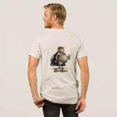 Brew Crew Beer Superhero Funny Tee Tri-Blend Shirt (Voorkant)