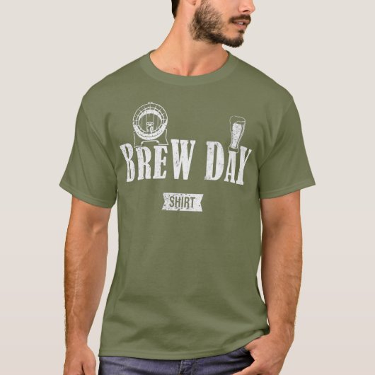Brew Day Craft Bierbrouwer T-shirt (Voorkant)