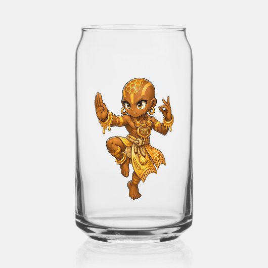 Brew Fighter Honey Mout Kan Glas (Voorkant)