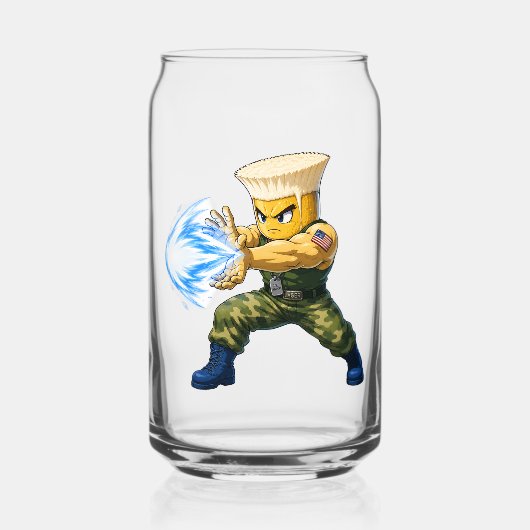 Brew Fighter Lager Kan Glas (Voorkant)