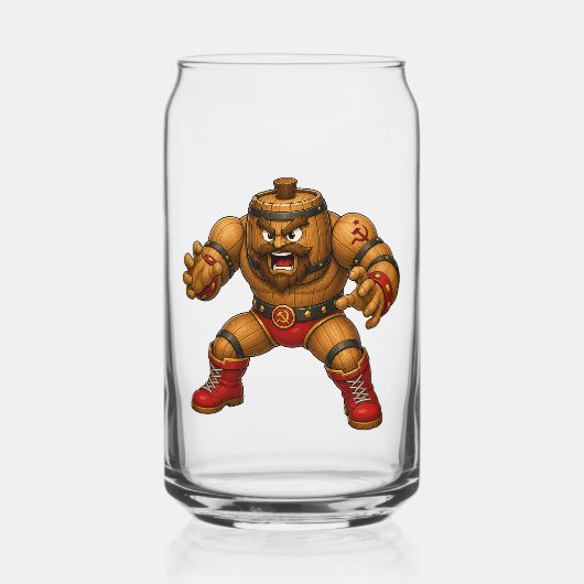 Brew Fighter Vat-Gelagerde Blik Glas (Voorkant)