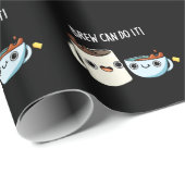 Brew kan het doen Grappige Koffie Thee Pun Dark BG Cadeaupapier (Rol Hoek)