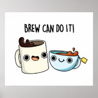 Brew kan het doen grappige koffie thee woordspelin