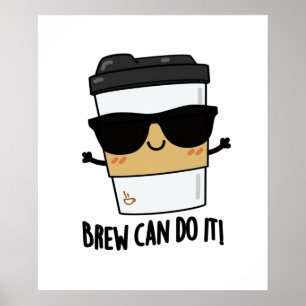Brew kan het grappig doen met de laatste koffie poster