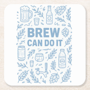 Brew kan het kartonnen onderzetters