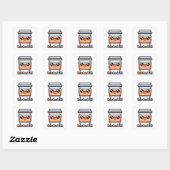 Brew kan het! Schattigee koffiewoordspeling Vierkante Sticker (Vel)