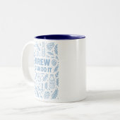 Brew kan het tweekleurige koffiemok (Voorkant links)