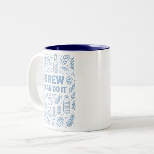 Brew kan het tweekleurige koffiemok (Voorkant links)