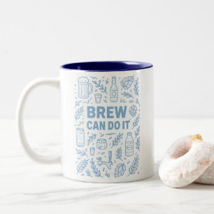 Brew kan het tweekleurige koffiemok