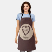 Brew Love Coffee Bean Heart Schort (Gedragen)