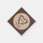 Brew Love Coffee Bean Heart Servet (Hoek)