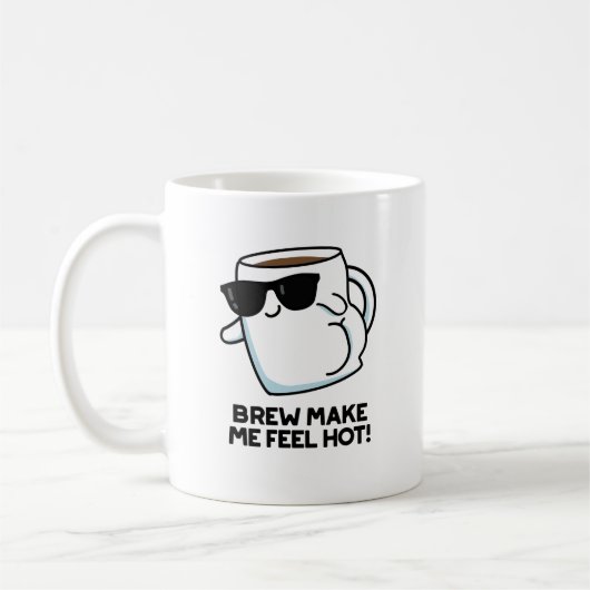 Brew maak me warm Funny Coffee Koffiemok (Links)