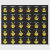 Brew-nana Funny Banana Pun Dark BG Cadeaupapier (Vlak)