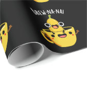 Brew-nana Funny Banana Pun Dark BG Cadeaupapier (Rol Hoek)