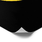 Brew-nana Funny Banana Pun Dark BG Poster (Hoek)