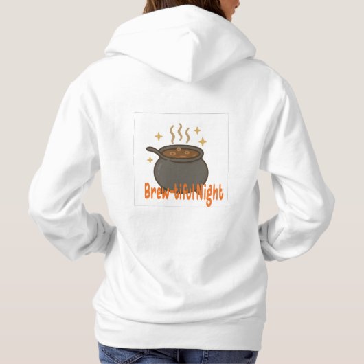 Brew-Tiful Night - Koffie ketel magie Hoodie (Achterkant)