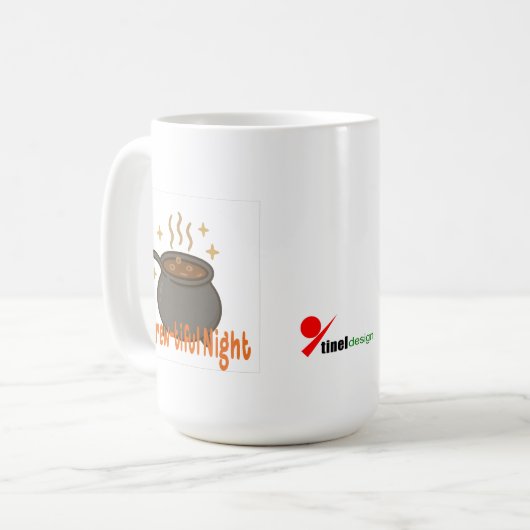 Brew-Tiful Night - Koffie ketel magie Koffiemok (Voorkant links)